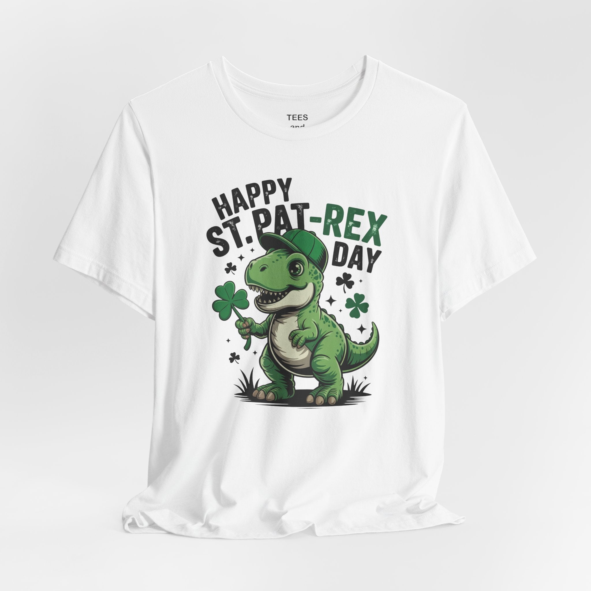 Happy St. Pat-Rex Day T-Shirt | St. Patrick's Day Dino Tee
