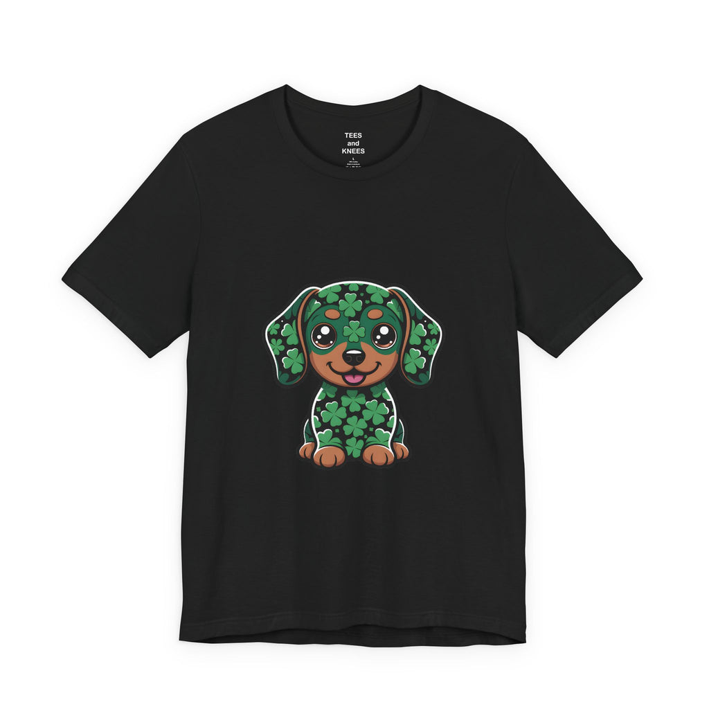 Clover Puppy Tee | St. Patrick's Day Lucky Dog Shirt