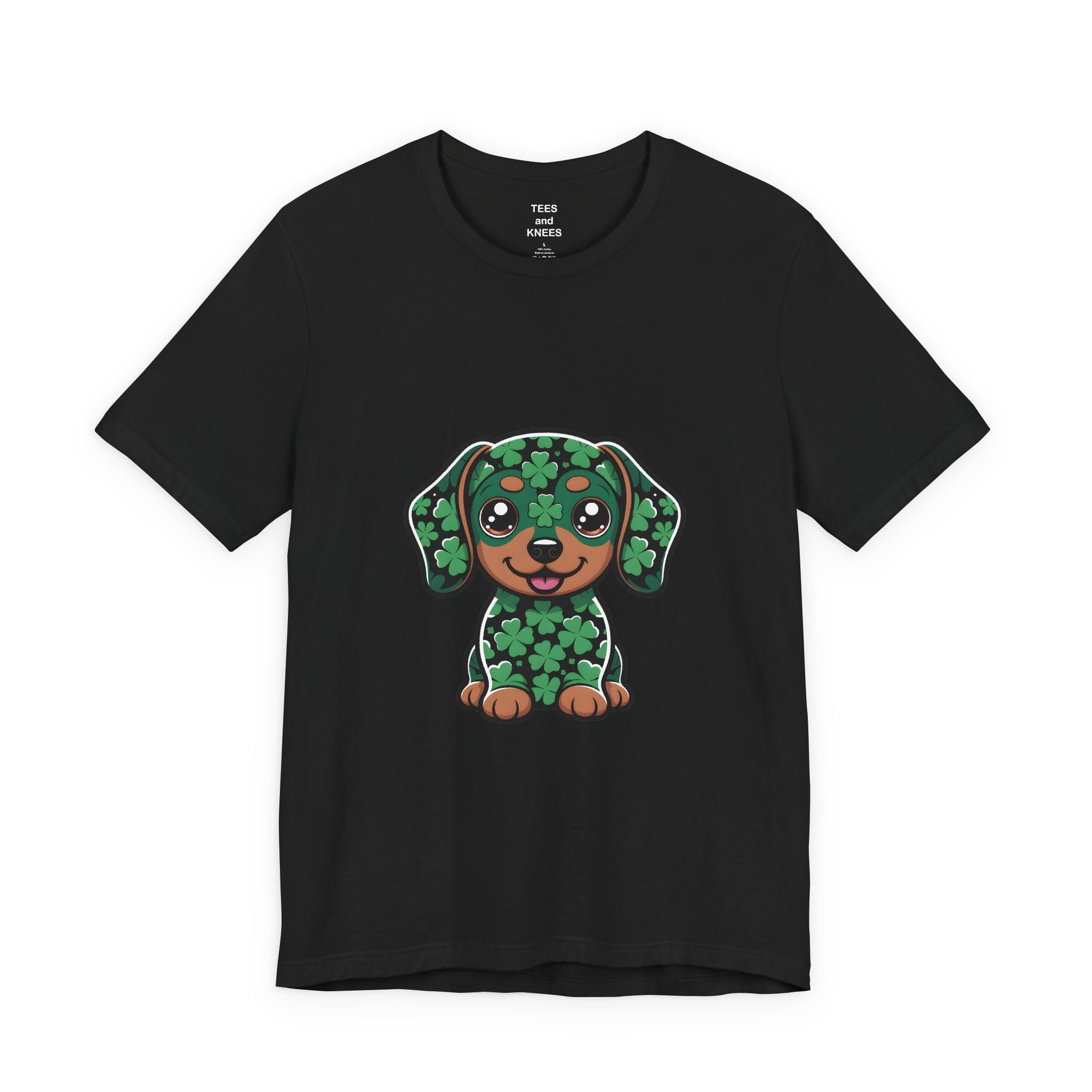 Clover Puppy Tee | St. Patrick's Day Lucky Dog Shirt