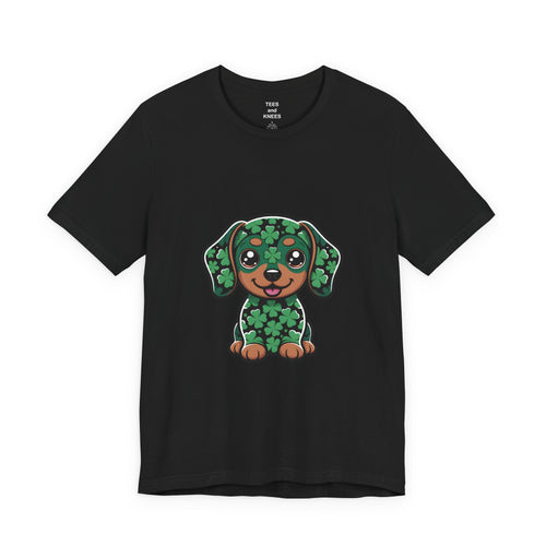 Clover Puppy Tee | St. Patrick's Day Lucky Dog Shirt