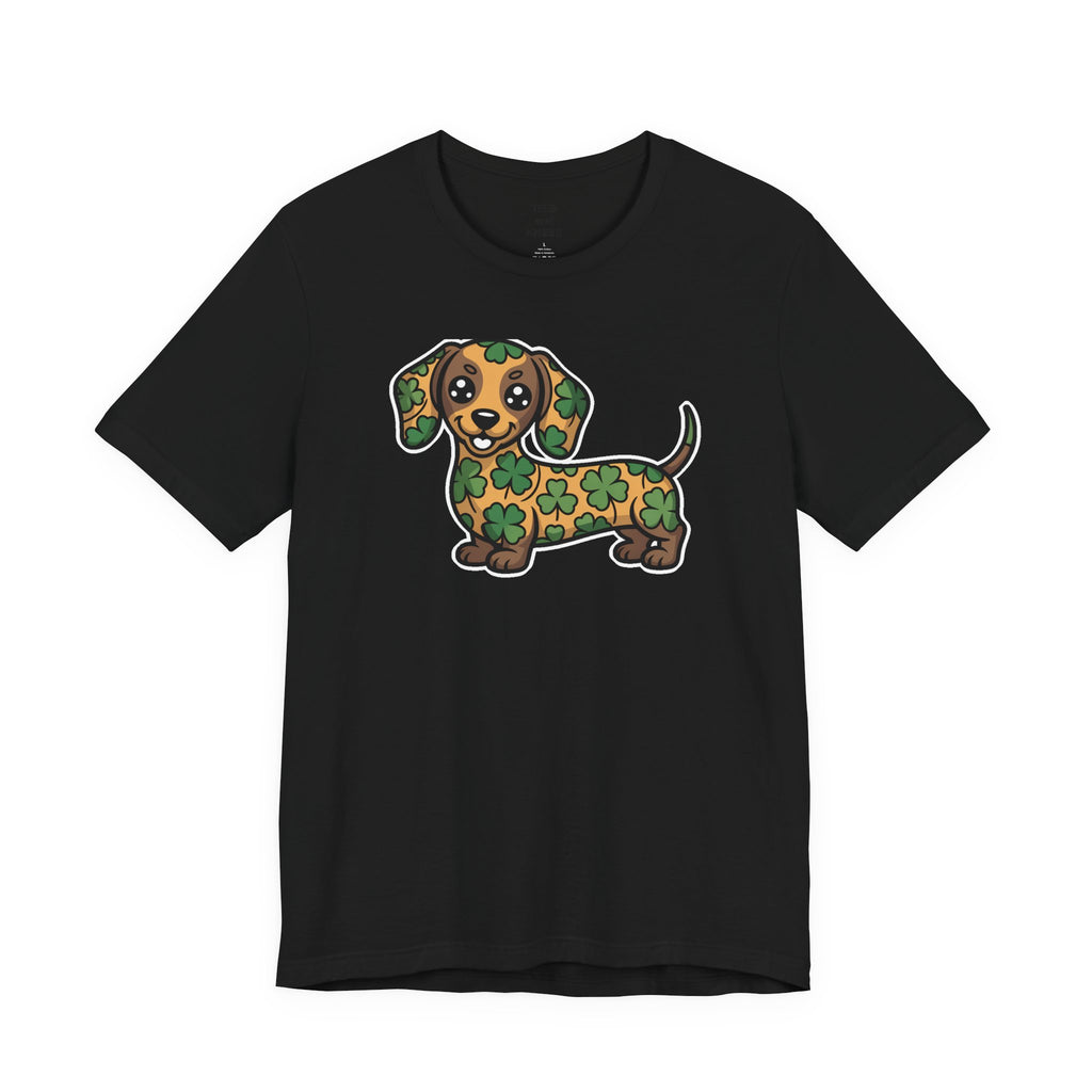 Lucky Dachshund St Patricks Day Shamrock Irish Dog Lover T-Shirt