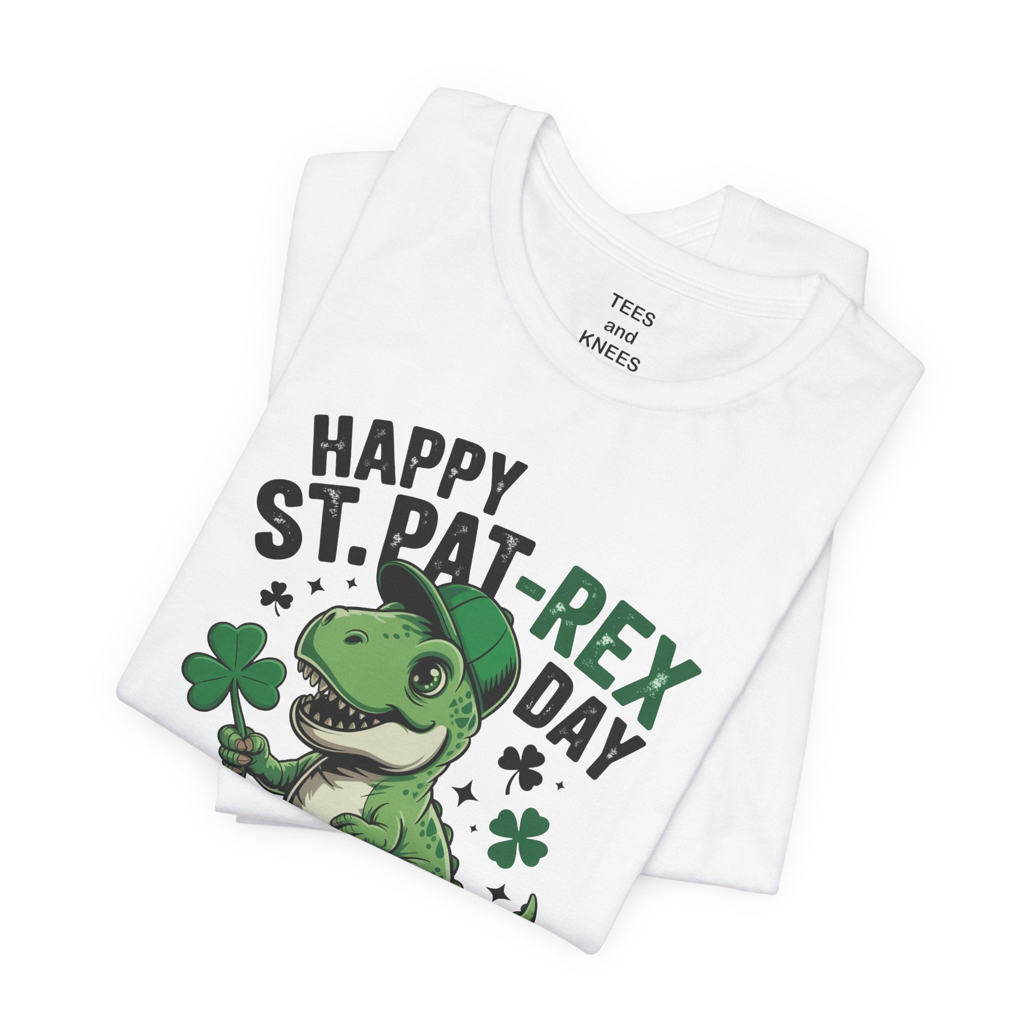 Happy St. Pat-Rex Day T-Shirt | St. Patrick's Day Dino Tee