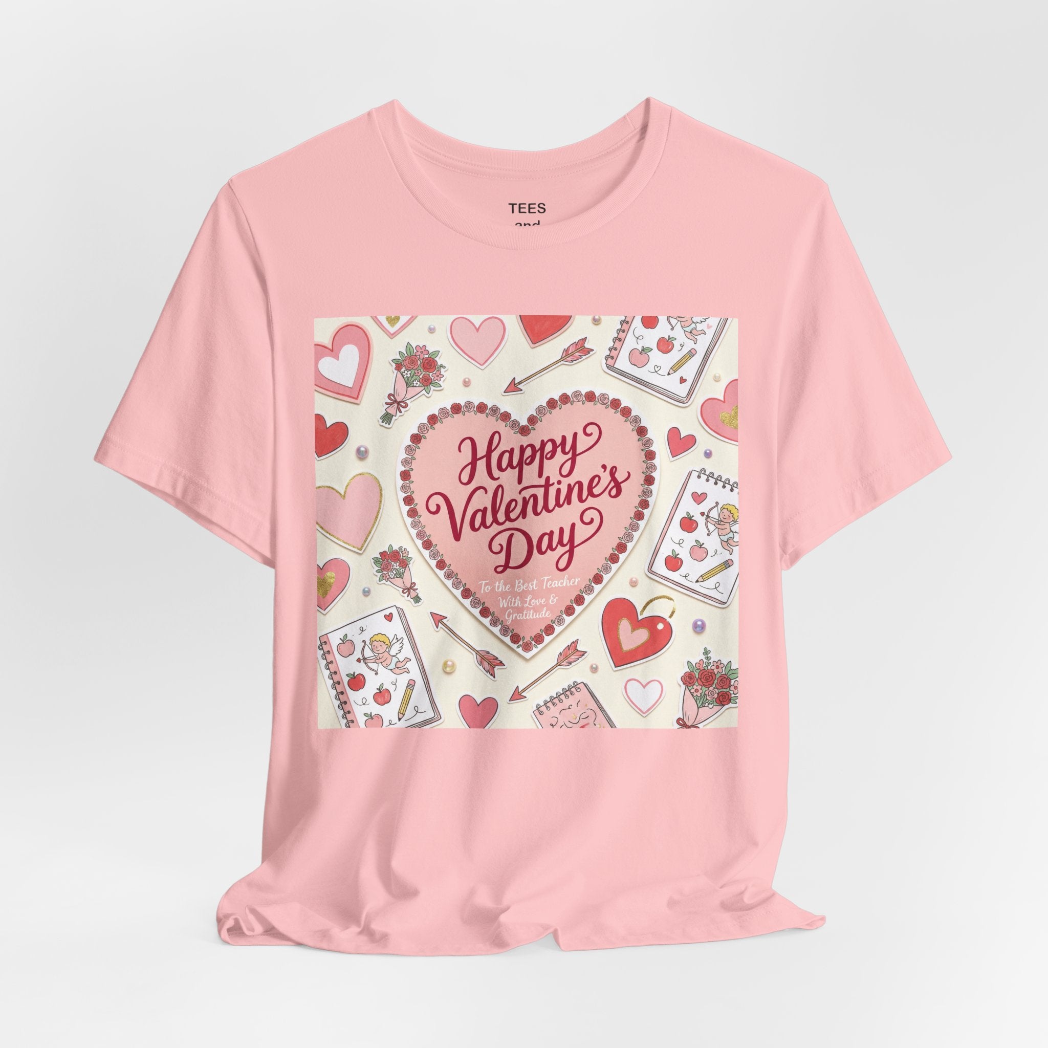 Floral Folk Heart Tee | Heart Floral T-Shirt, Vintage Folk Art