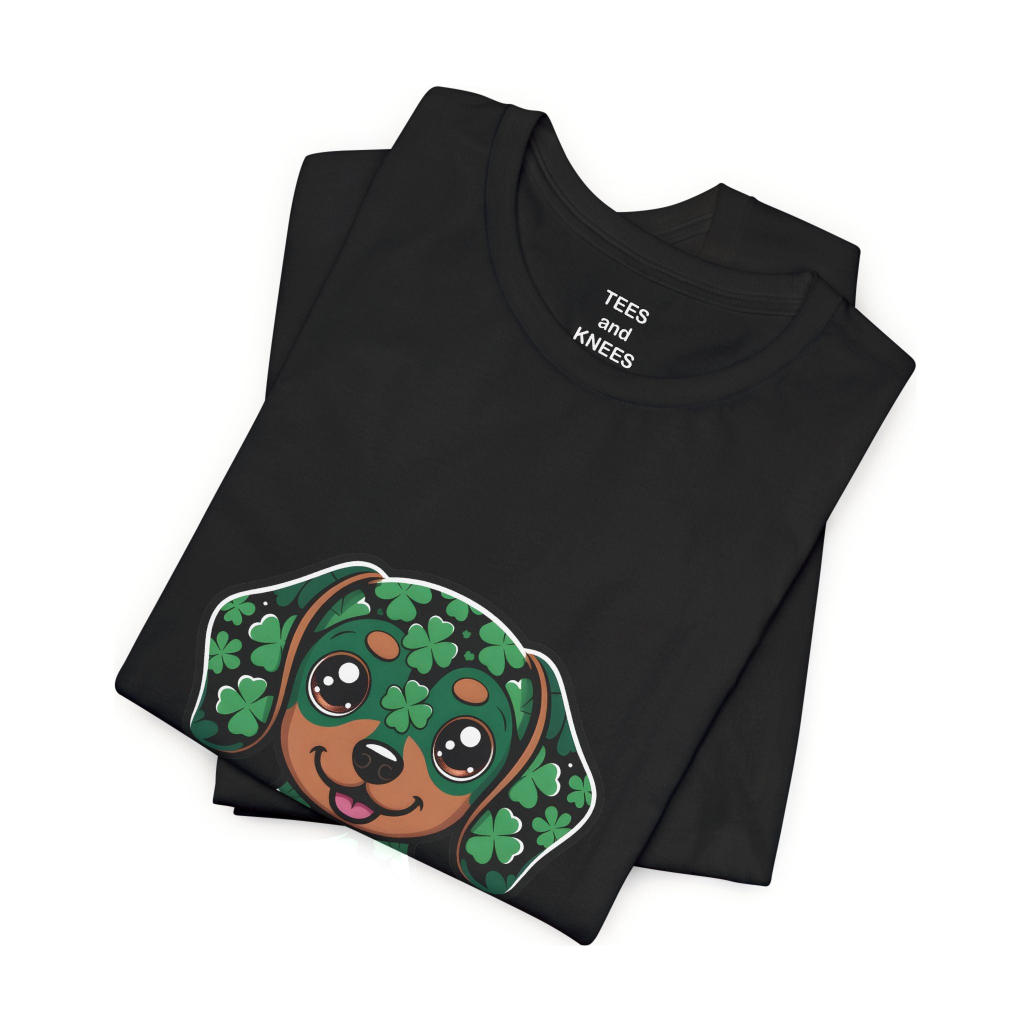 Clover Puppy Tee | St. Patrick's Day Lucky Dog Shirt