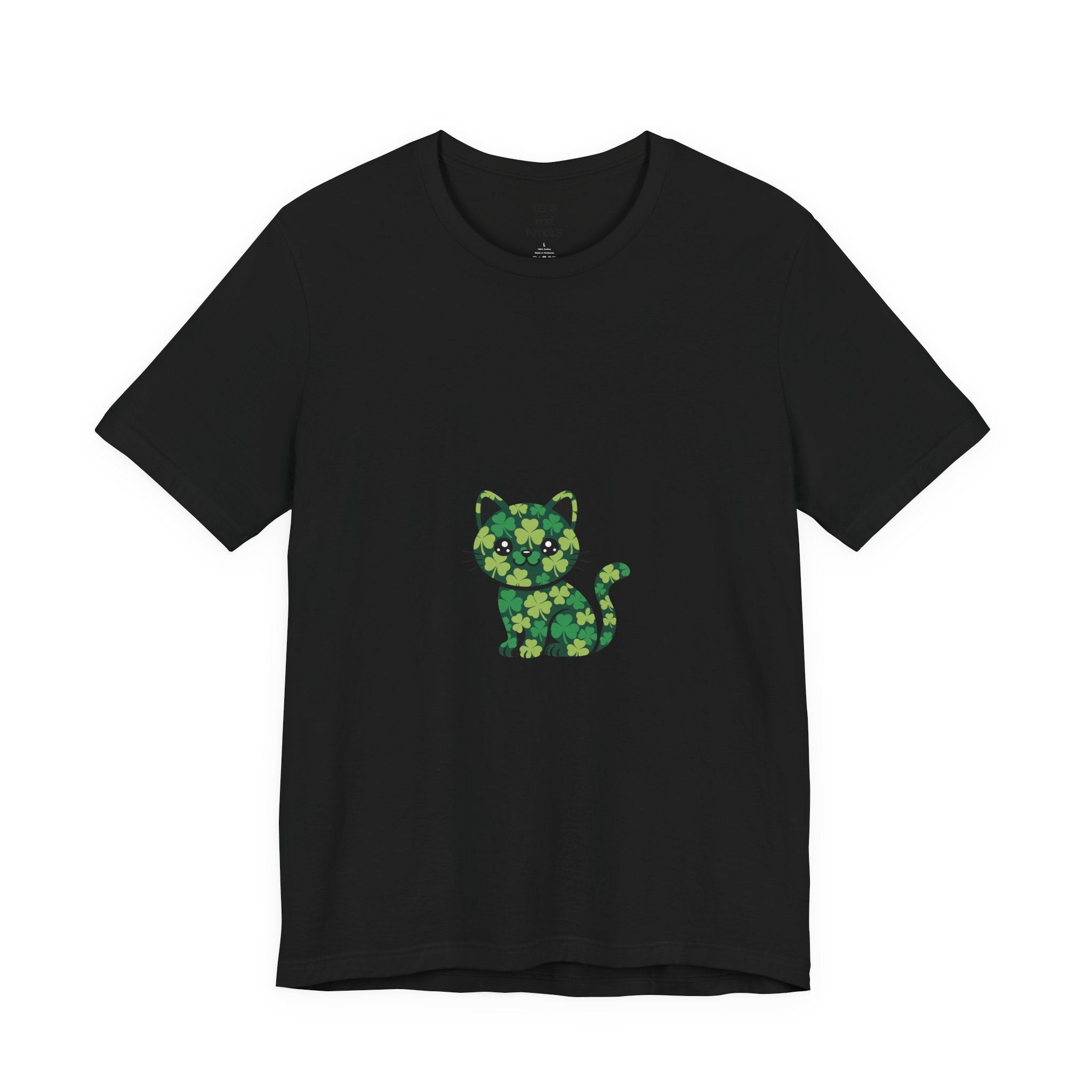 Lucky Cat St Patricks Day Shirt Irish Shamrock Cat Mom Cat Dad Tee