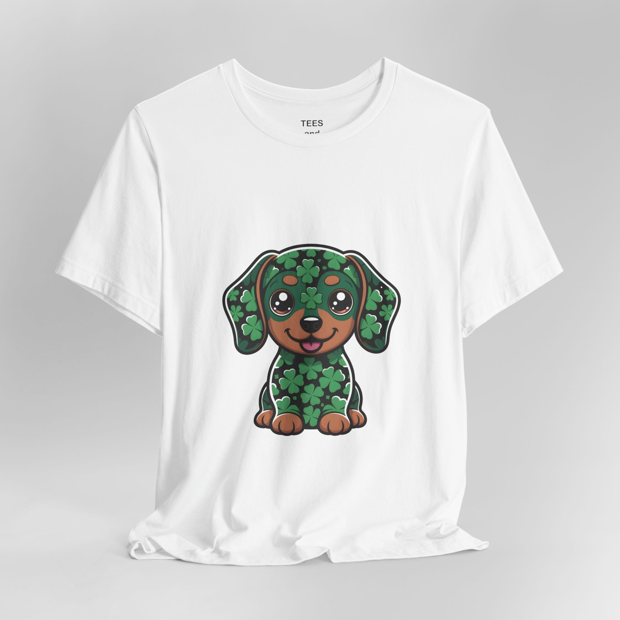 Clover Puppy Tee | St. Patrick's Day Lucky Dog Shirt
