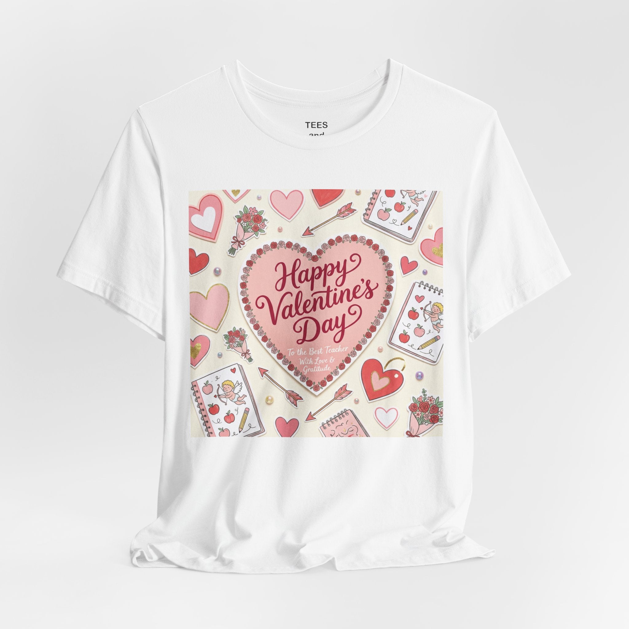 Floral Folk Heart Tee | Heart Floral T-Shirt, Vintage Folk Art