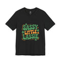 Sassy Little Lassie T-Shirt | St. Patrick's Day Shamrock Typography