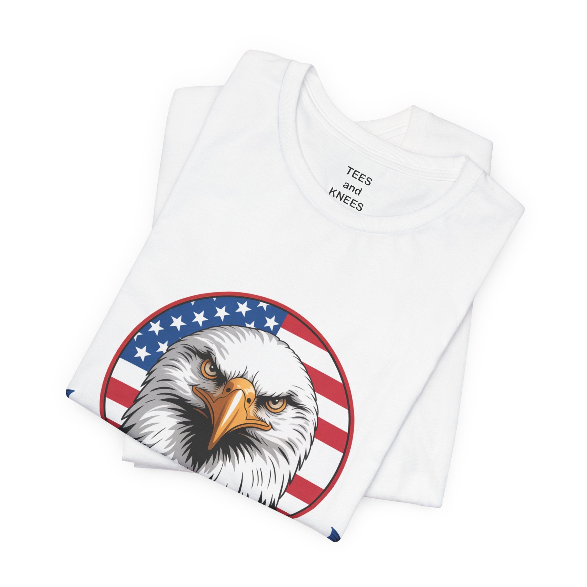 Bald Eagle with American Flag 250 Years Tee | Patriotic USA Anniversary