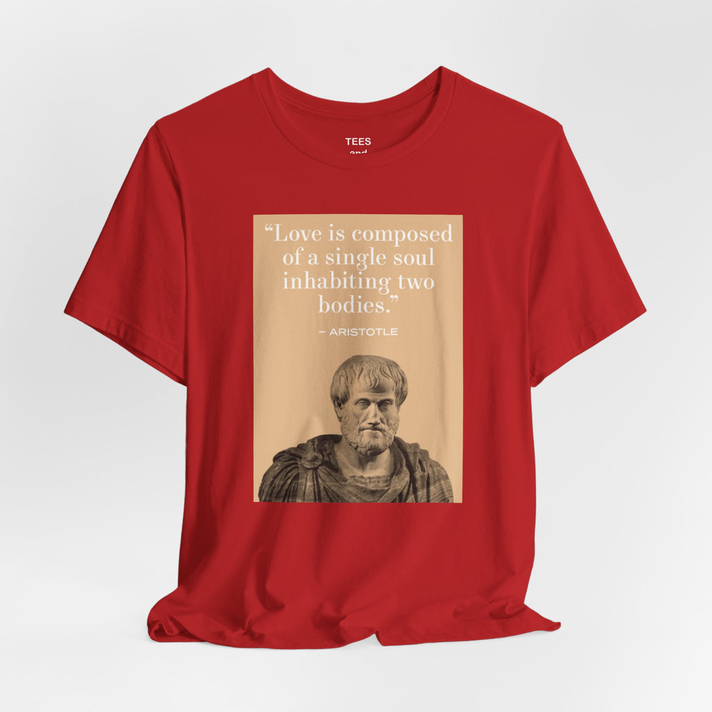 Aristotle 'Love Is Composed...' Quote Tee — Philosophical Romance T-Shirt
