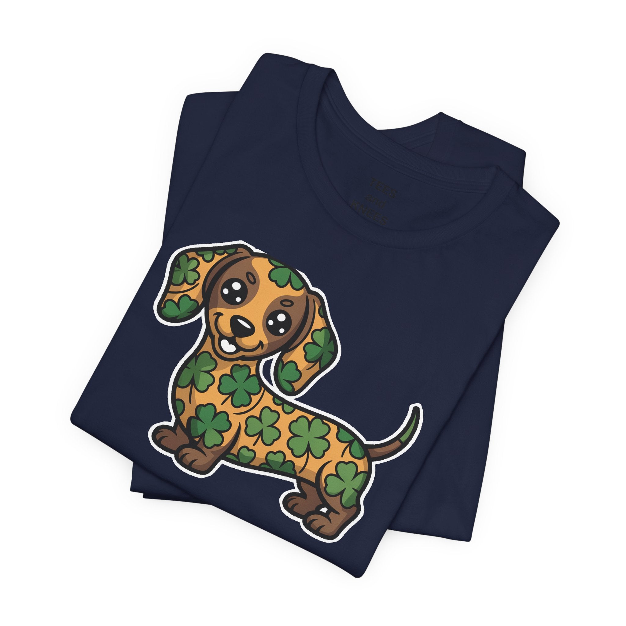 Lucky Dachshund St Patricks Day Shamrock Irish Dog Lover T-Shirt