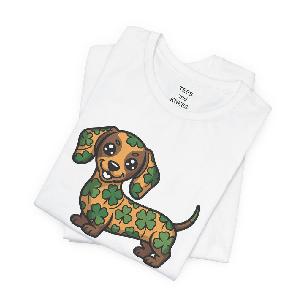 Clover Puppy Tee | St. Patrick's Day Lucky Dog Shirt