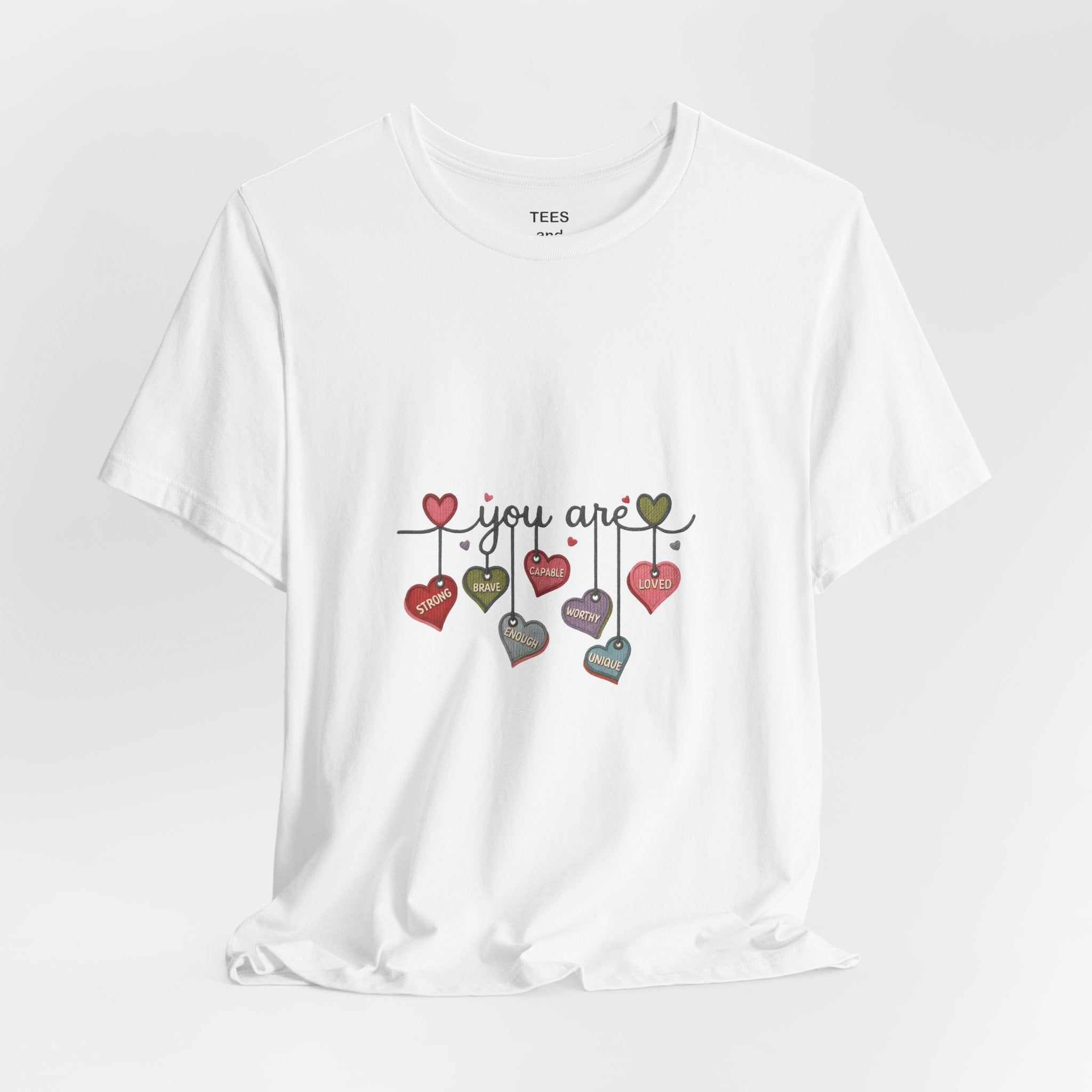Watercolor Heart Doodle Tee | Heart Pattern T-Shirt, Valentine Shirt