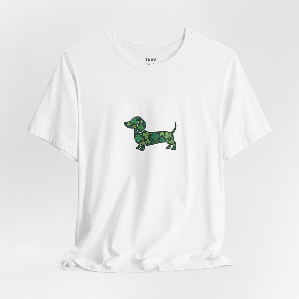 Lucky Dachshund St Patricks Day Shamrock Irish Dog Lover T-Shirt