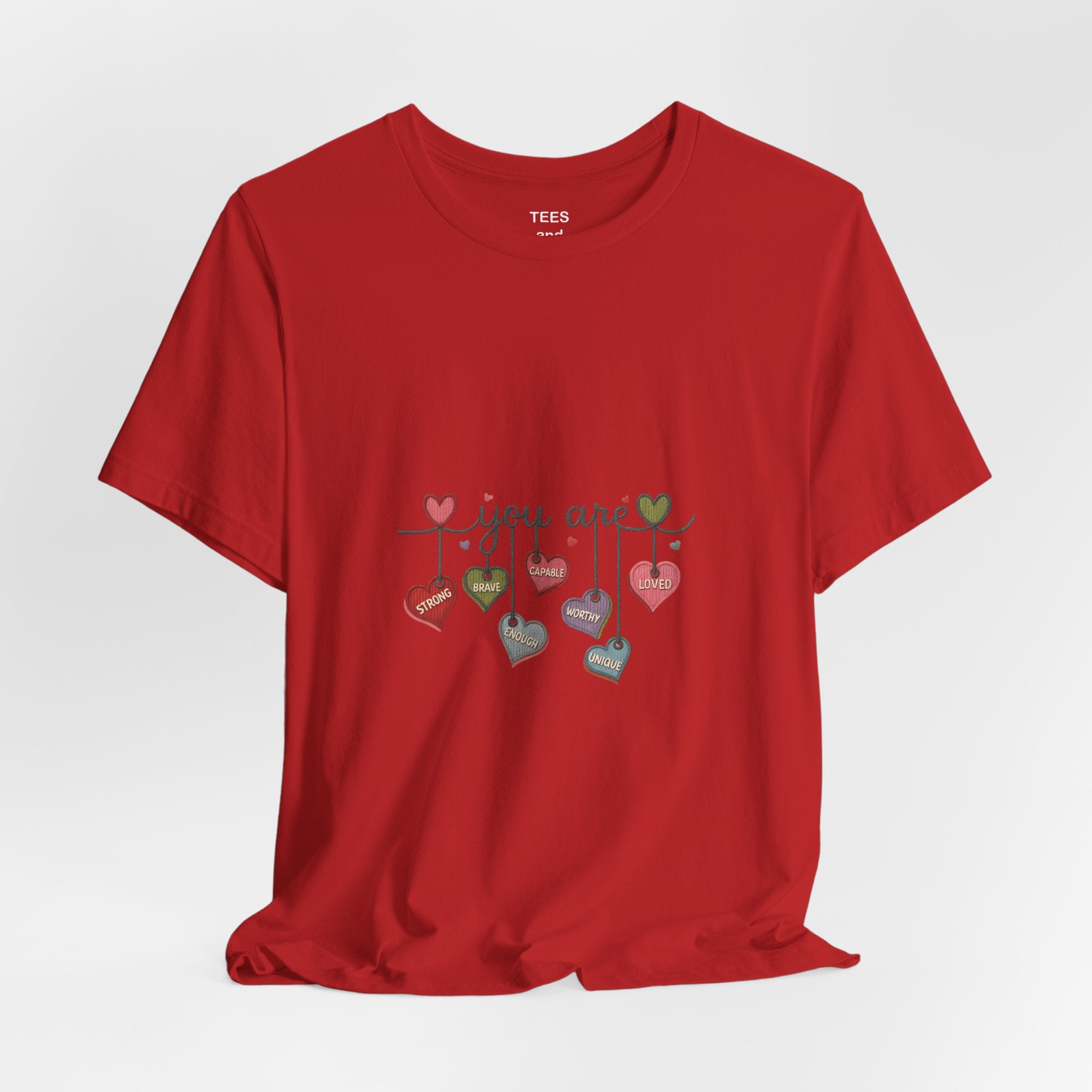 Watercolor Heart Doodle Tee | Heart Pattern T-Shirt, Valentine Shirt