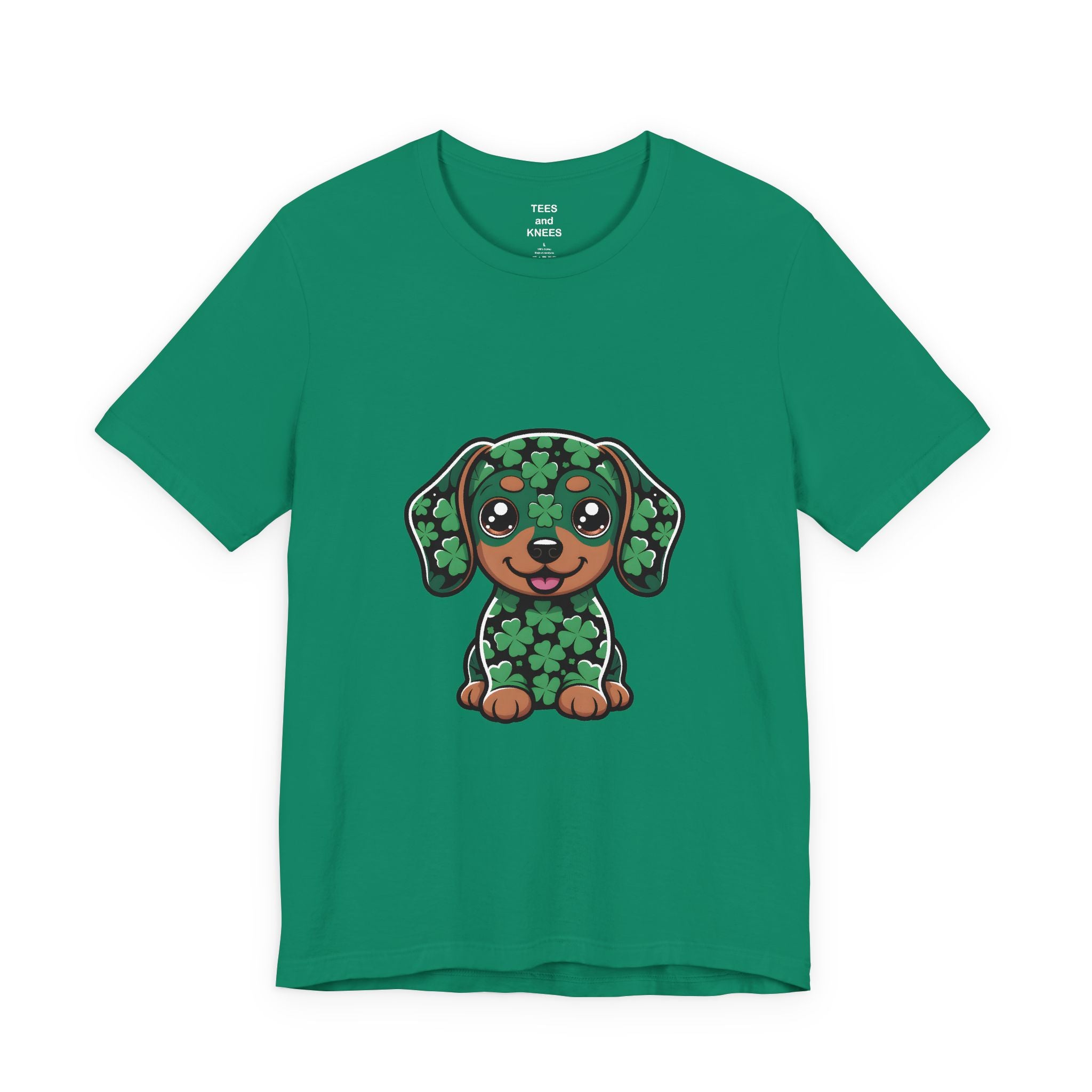 Clover Puppy Tee | St. Patrick's Day Lucky Dog Shirt