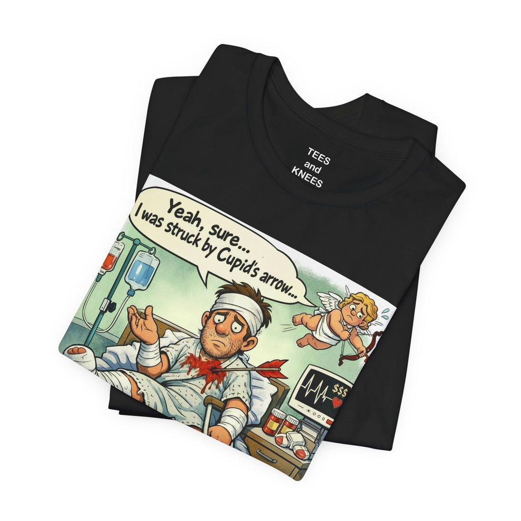 Graphic Tee — "But I Had No Health Insurance!!!" Vintage Comic Hospital Shirt