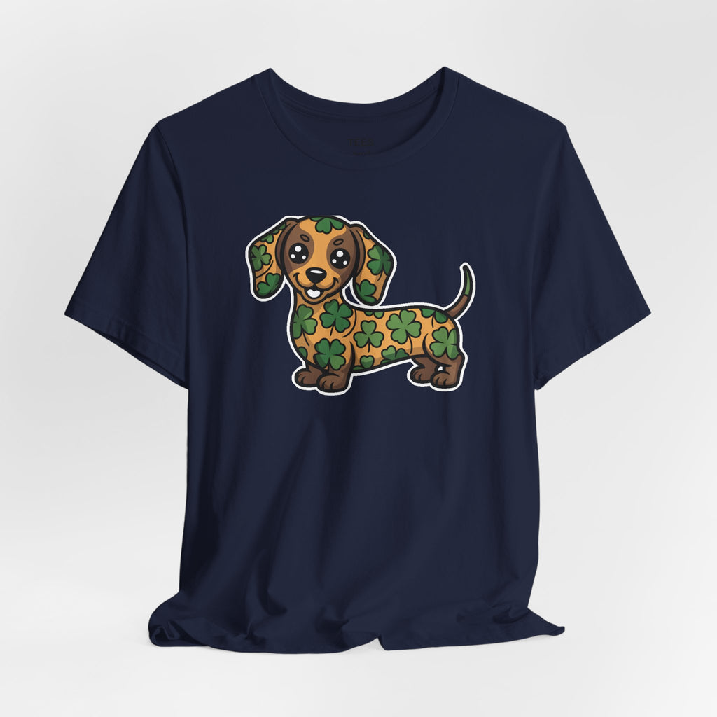 Lucky Dachshund St Patricks Day Shamrock Irish Dog Lover T-Shirt