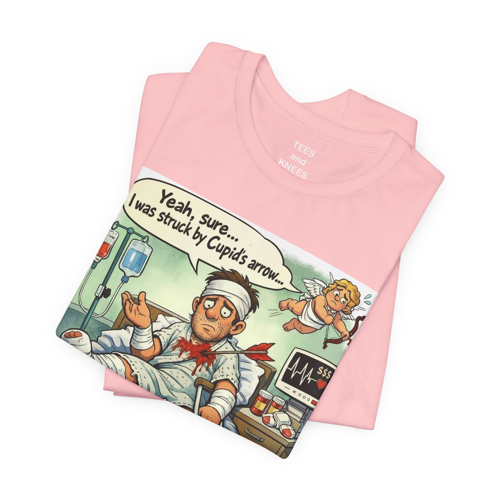 Graphic Tee — "But I Had No Health Insurance!!!" Vintage Comic Hospital Shirt