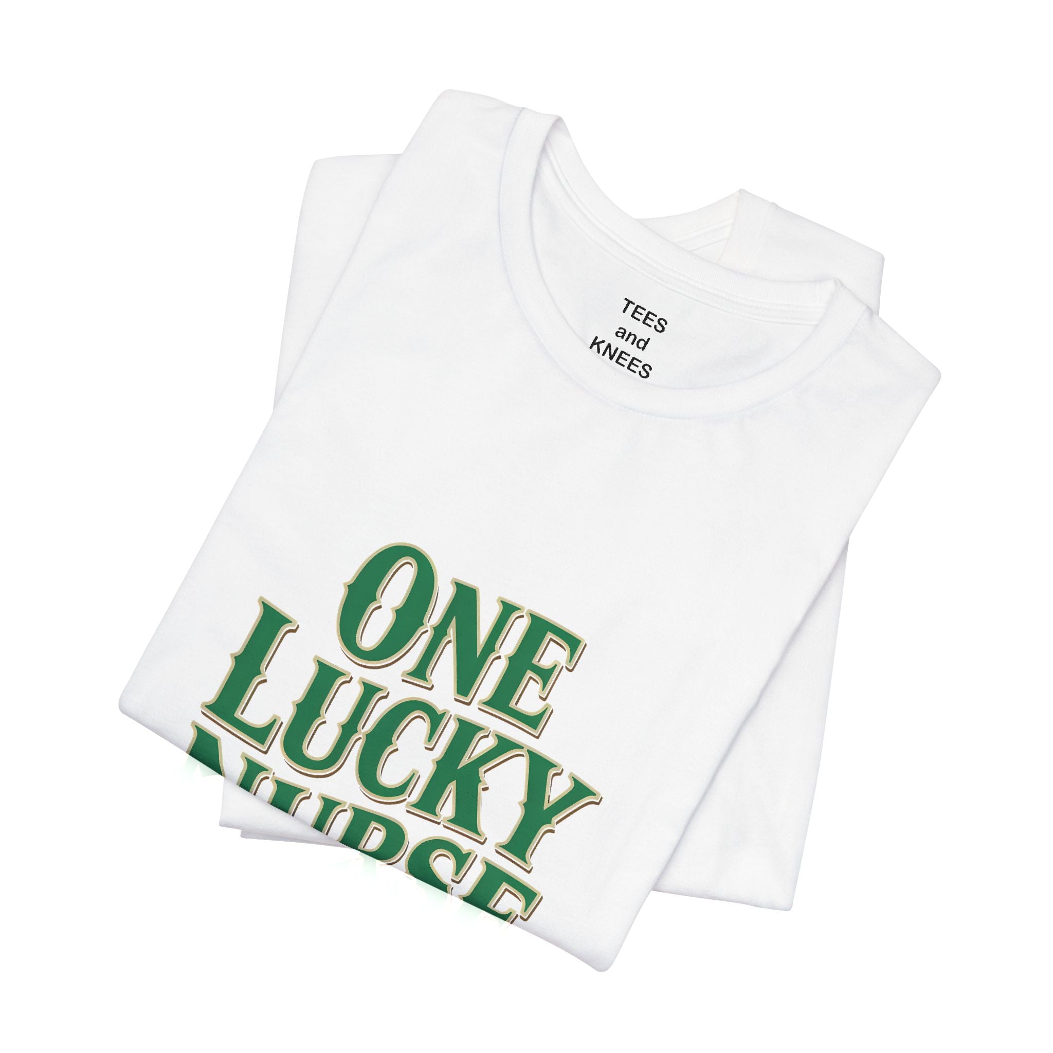 One Lucky Nurse T-Shirt | Stethoscope Shamrock St. Patrick's Day Nurse Tee