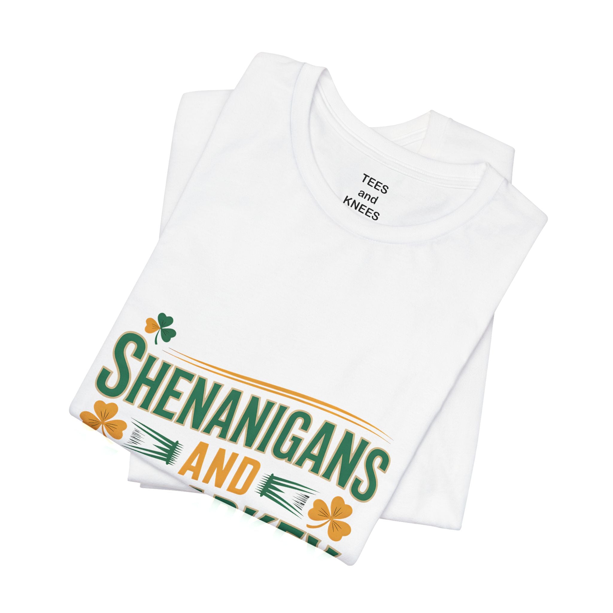 Shenanigans and Malarkey T-Shirt | St. Patrick's Day Shamrock Typography Tee