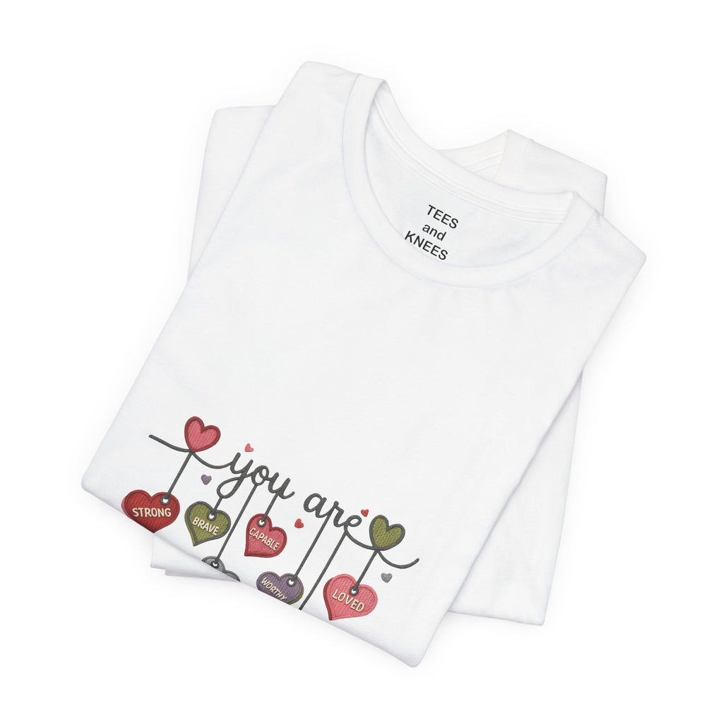 Watercolor Heart Doodle Tee | Heart Pattern T-Shirt, Valentine Shirt