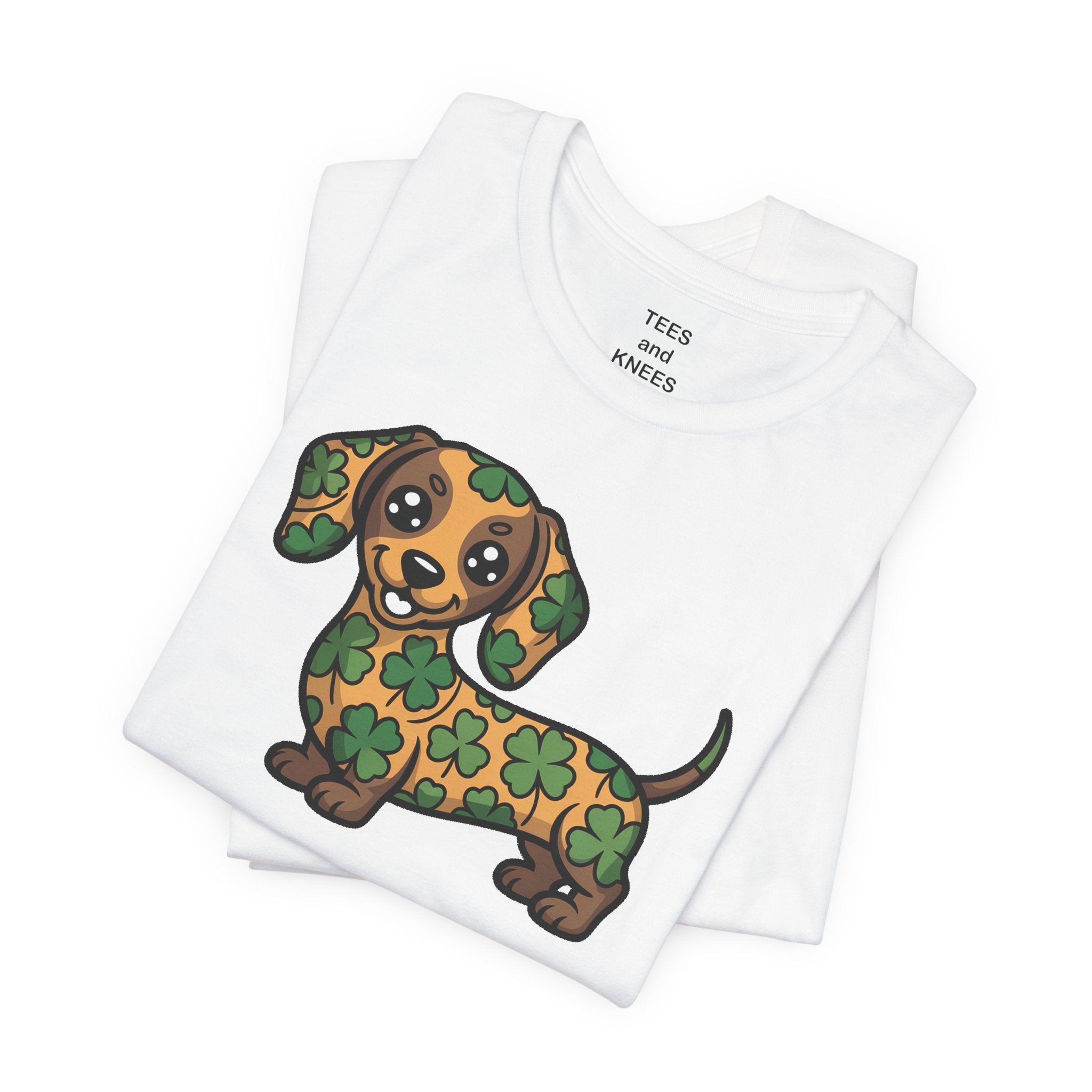 Lucky Dachshund St Patricks Day Shamrock Irish Dog Lover T-Shirt