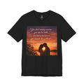 Romantic Sunset Couple T-Shirt — "You don't marry someone you can live with..."