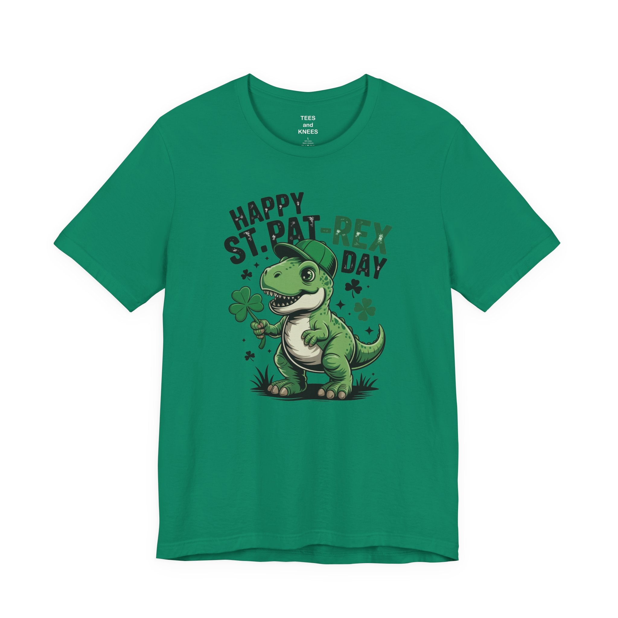 Happy St. Pat-Rex Day T-Shirt | St. Patrick's Day Dino Tee