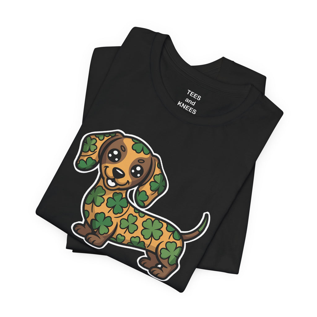 Clover Puppy Tee | St. Patrick's Day Lucky Dog Shirt
