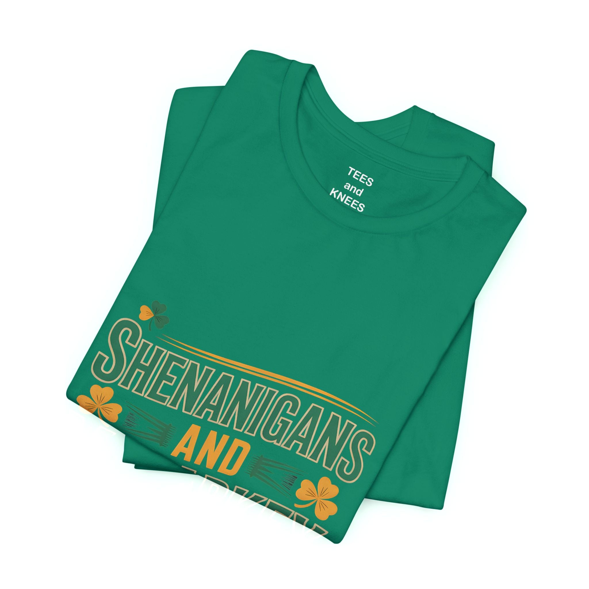 Shenanigans and Malarkey T-Shirt | St. Patrick's Day Shamrock Typography Tee