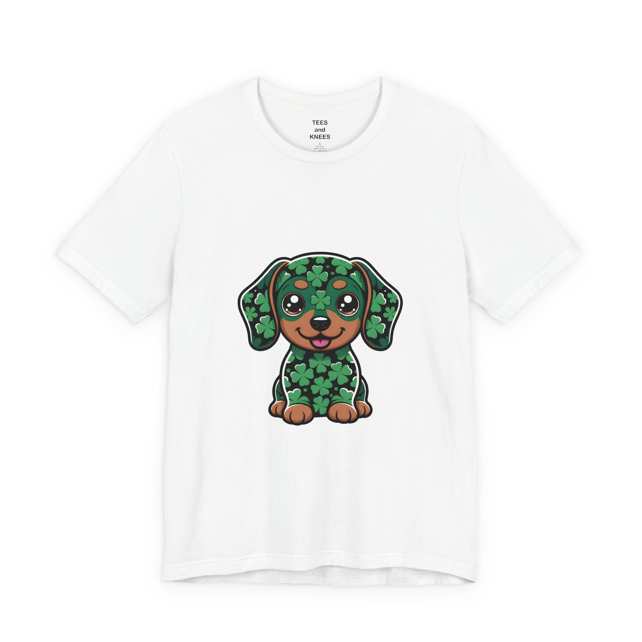 Clover Puppy Tee | St. Patrick's Day Lucky Dog Shirt