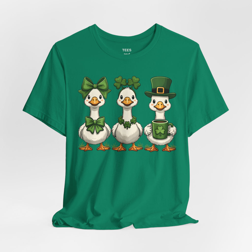 St. Patrick's Day Duck Trio T-Shirt | Lucky Ducks Tee