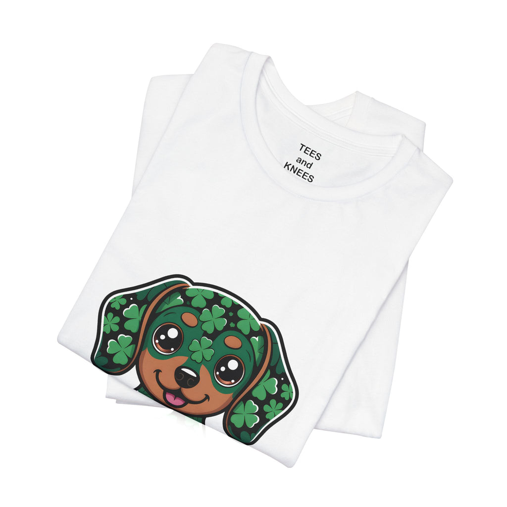 Clover Puppy Tee | St. Patrick's Day Lucky Dog Shirt