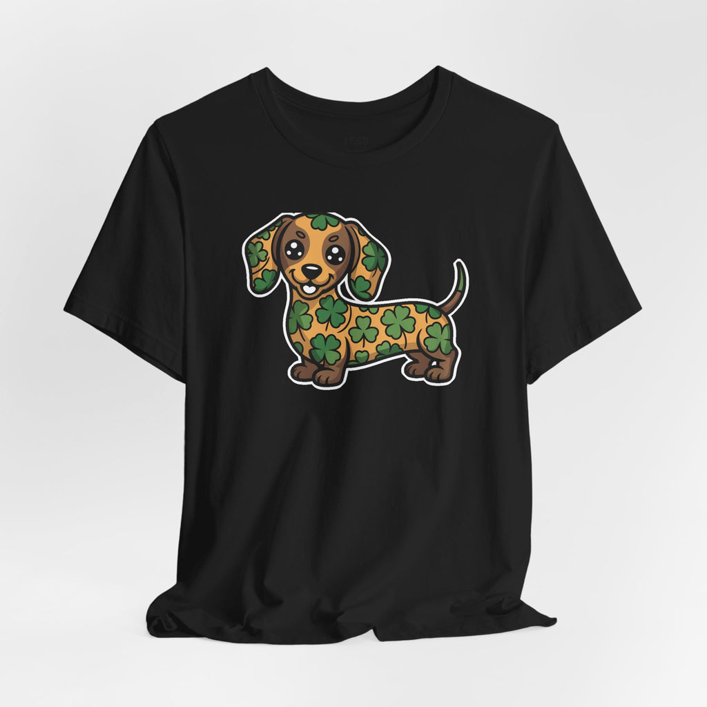 Lucky Dachshund St Patricks Day Shamrock Irish Dog Lover T-Shirt