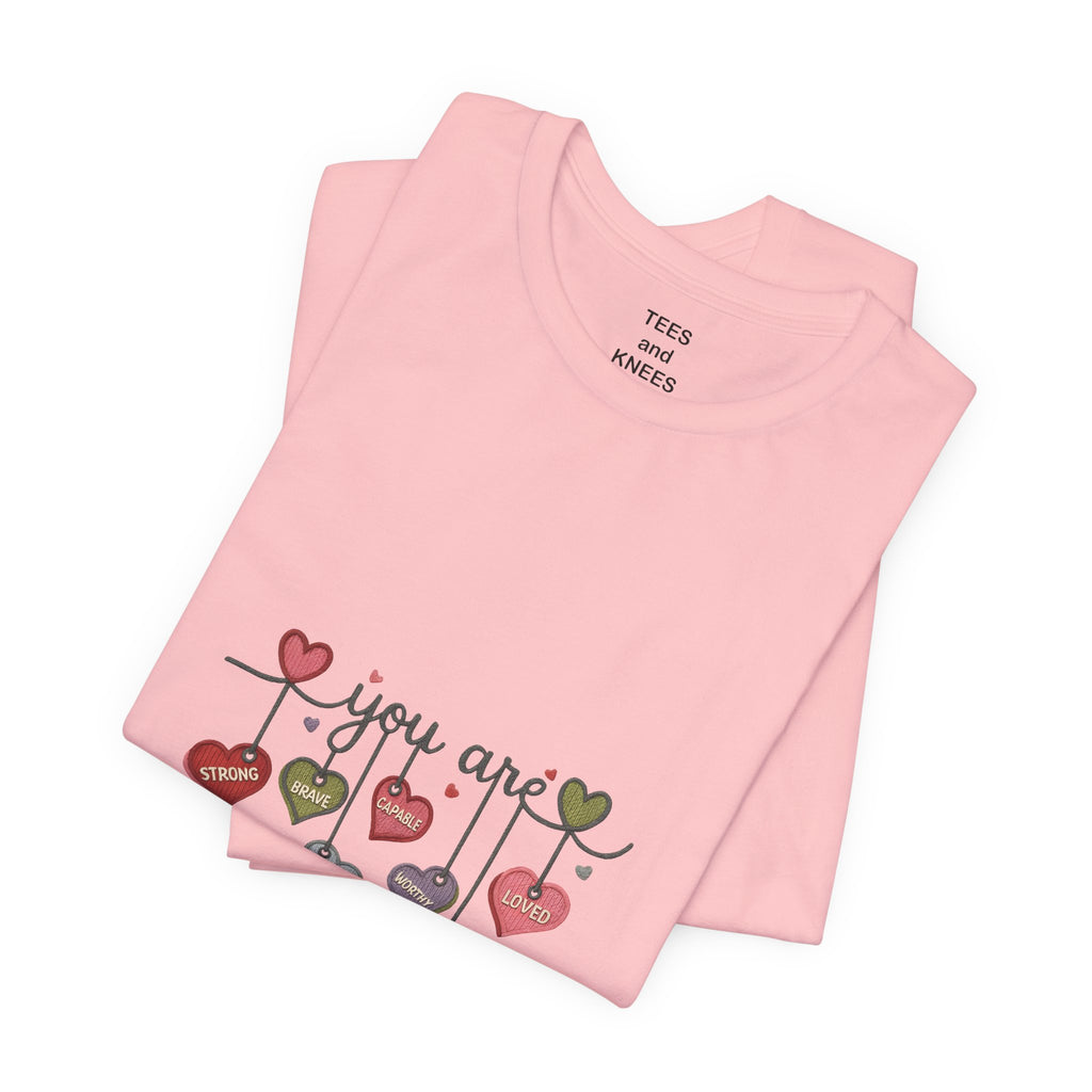 Watercolor Heart Doodle Tee | Heart Pattern T-Shirt, Valentine Shirt