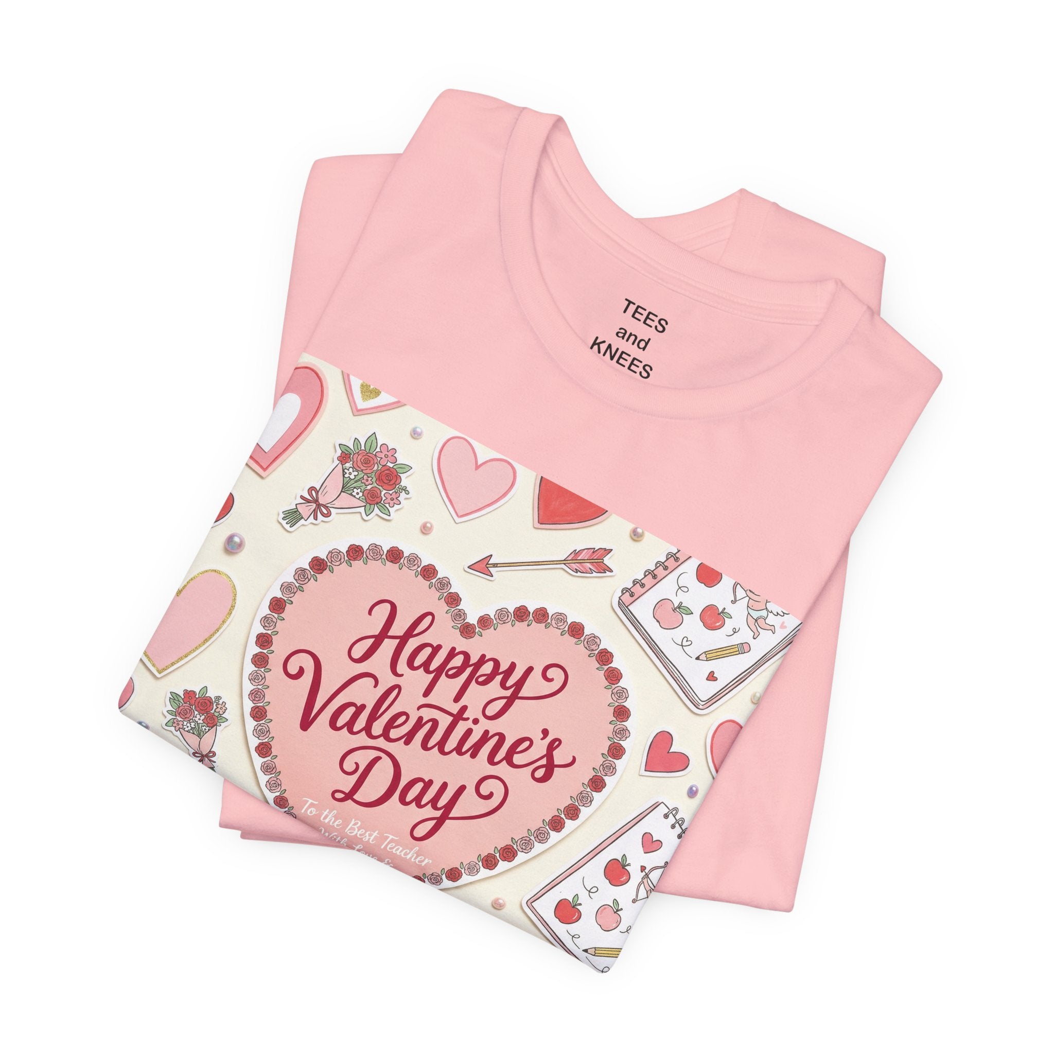 Floral Folk Heart Tee | Heart Floral T-Shirt, Vintage Folk Art