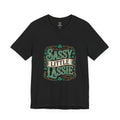 Sassy Little Lassie Tee | St. Patrick's Day shamrock typography