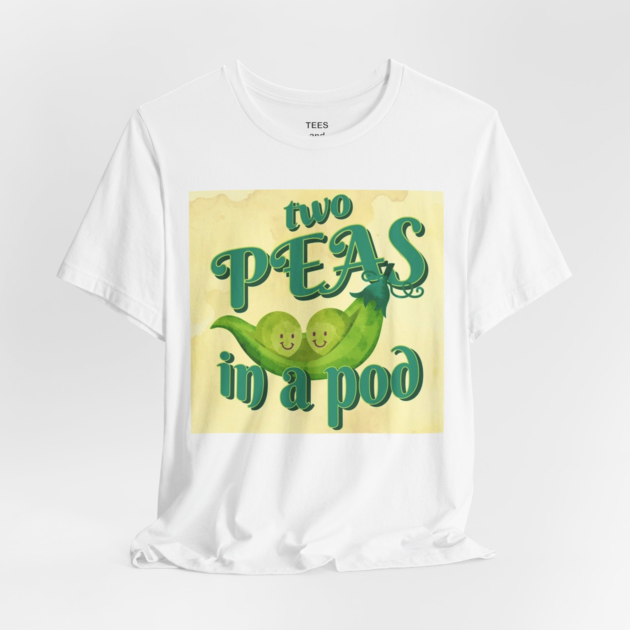 Two Peas in a Pod T-Shirt | Cute Couple Valentine's Day Matching Funny Love Tee