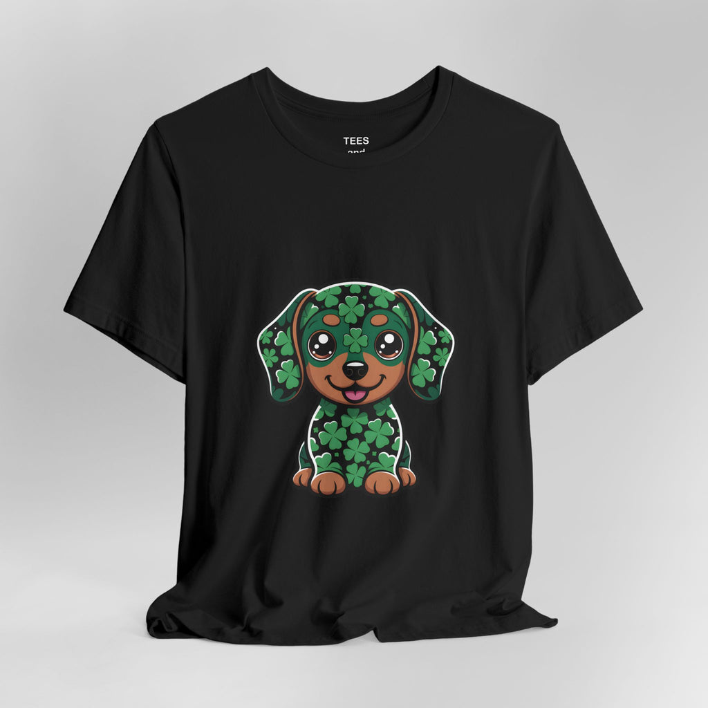 Clover Puppy Tee | St. Patrick's Day Lucky Dog Shirt