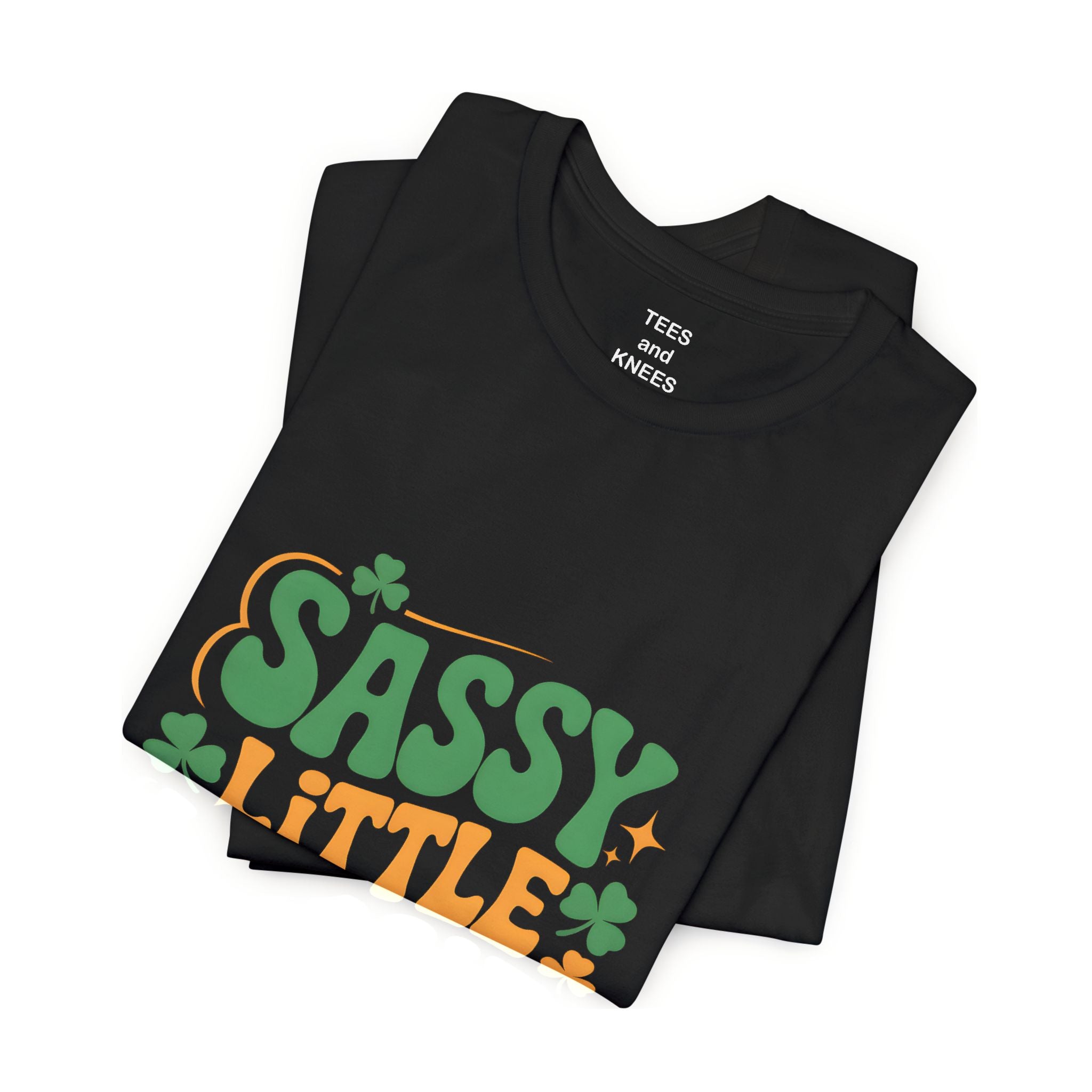 Sassy Little Lassie T-Shirt | St. Patrick's Day Shamrock Typography
