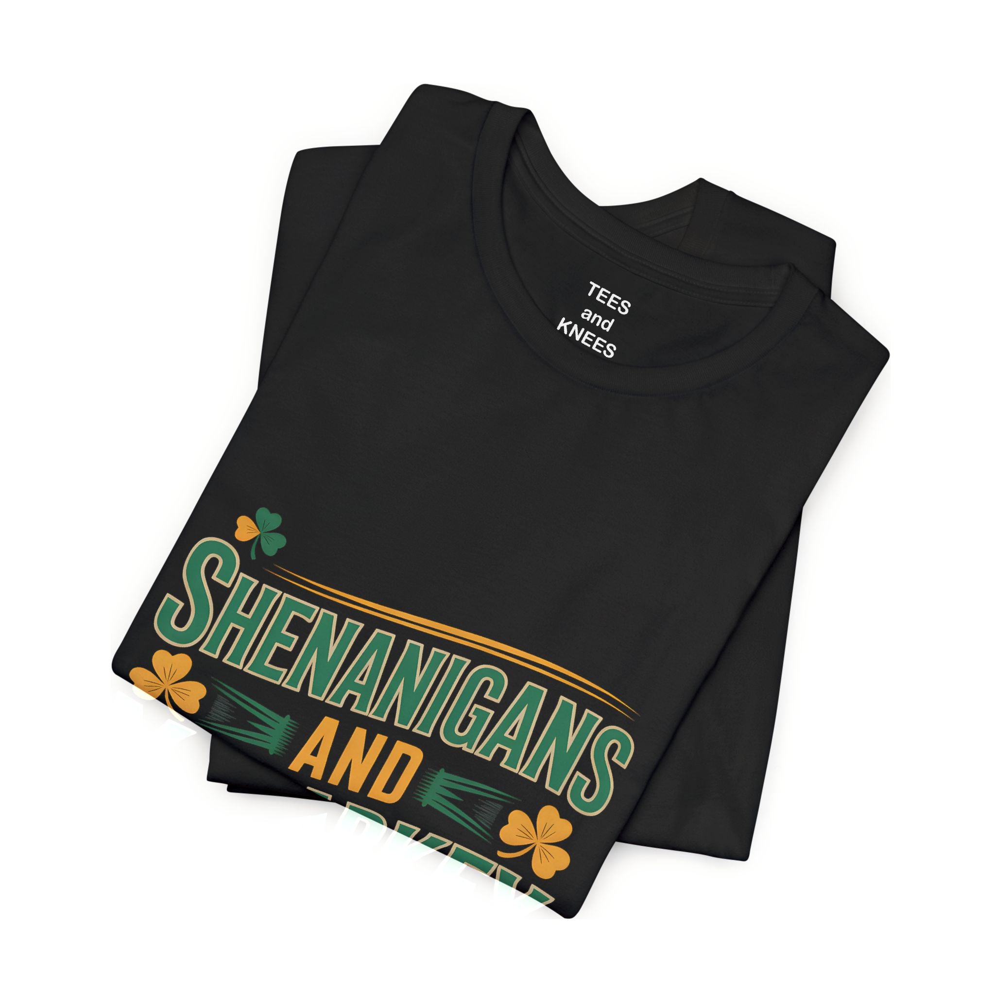Shenanigans and Malarkey T-Shirt | St. Patrick's Day Shamrock Typography Tee