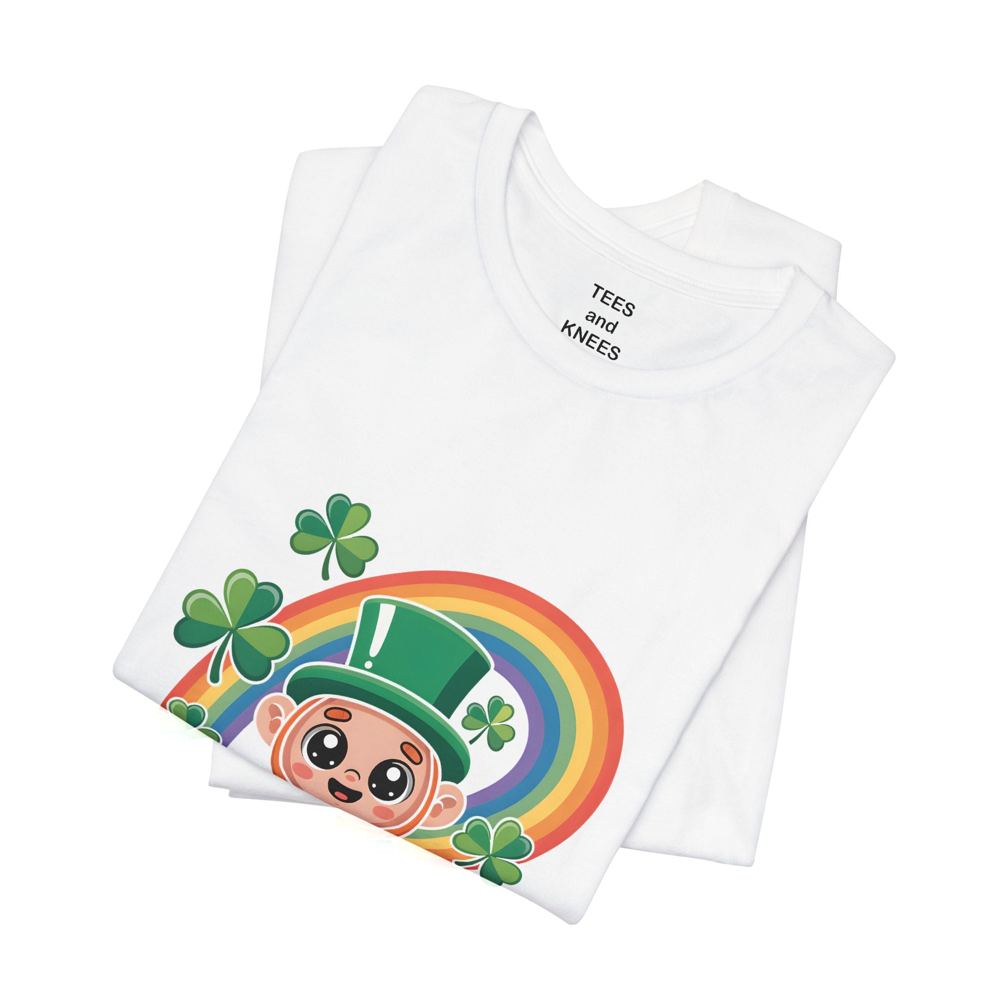 Cute Leprechaun Pot of Gold T-Shirt | Rainbow Shamrock St. Patrick's Day Tee