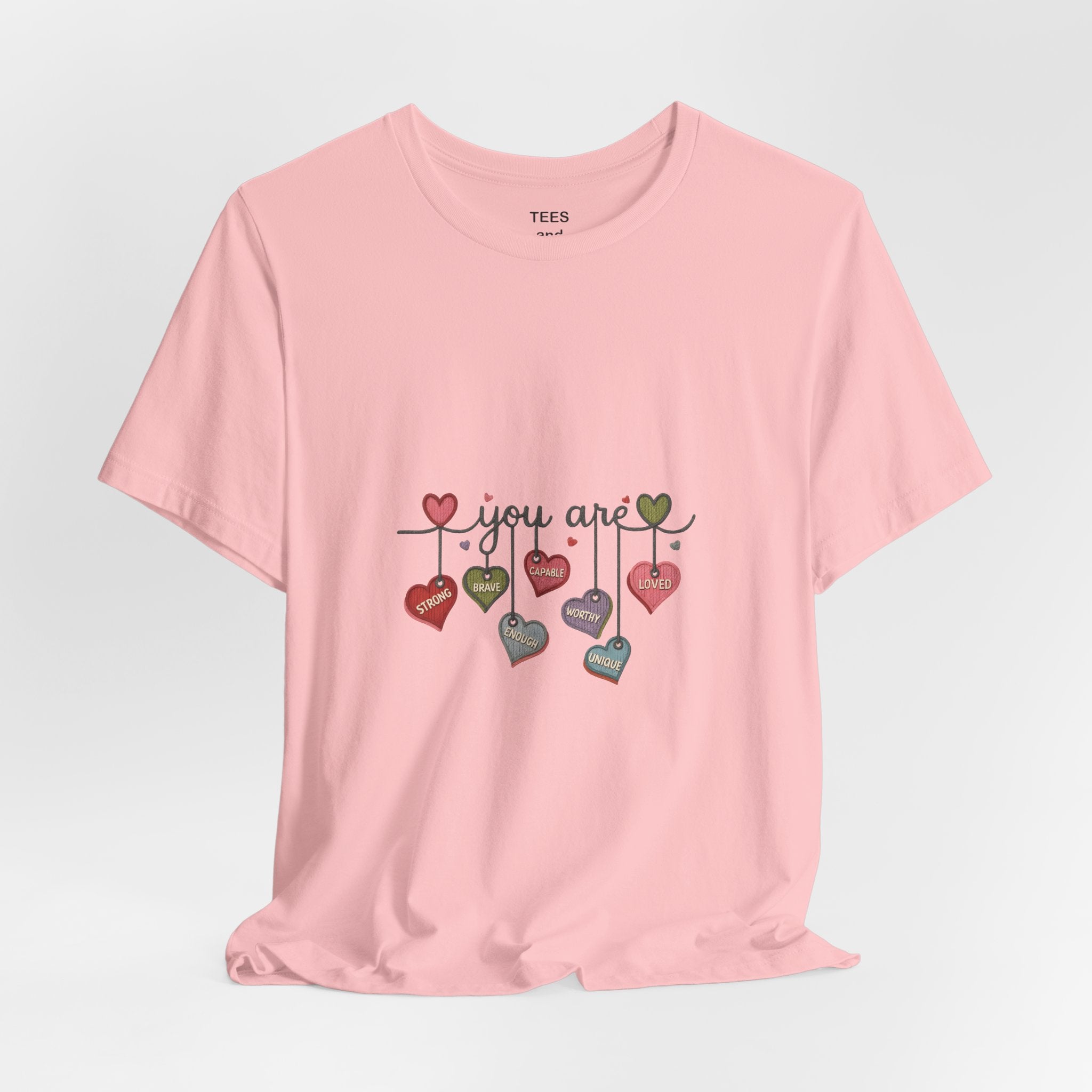 Watercolor Heart Doodle Tee | Heart Pattern T-Shirt, Valentine Shirt